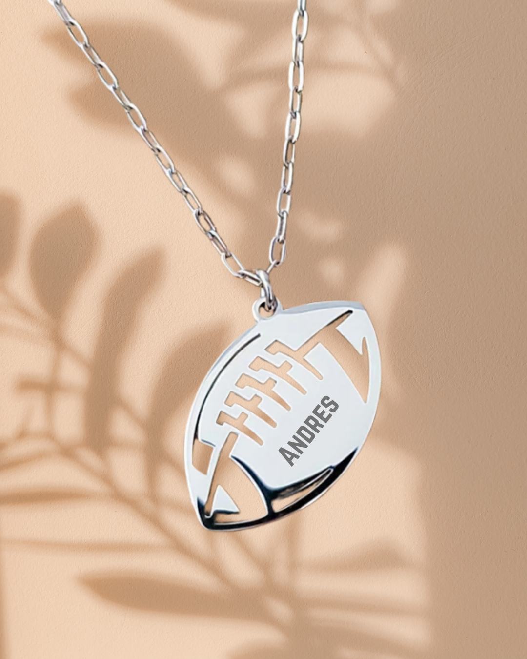 PRE ORDER Personalized Football Pendant Necklace