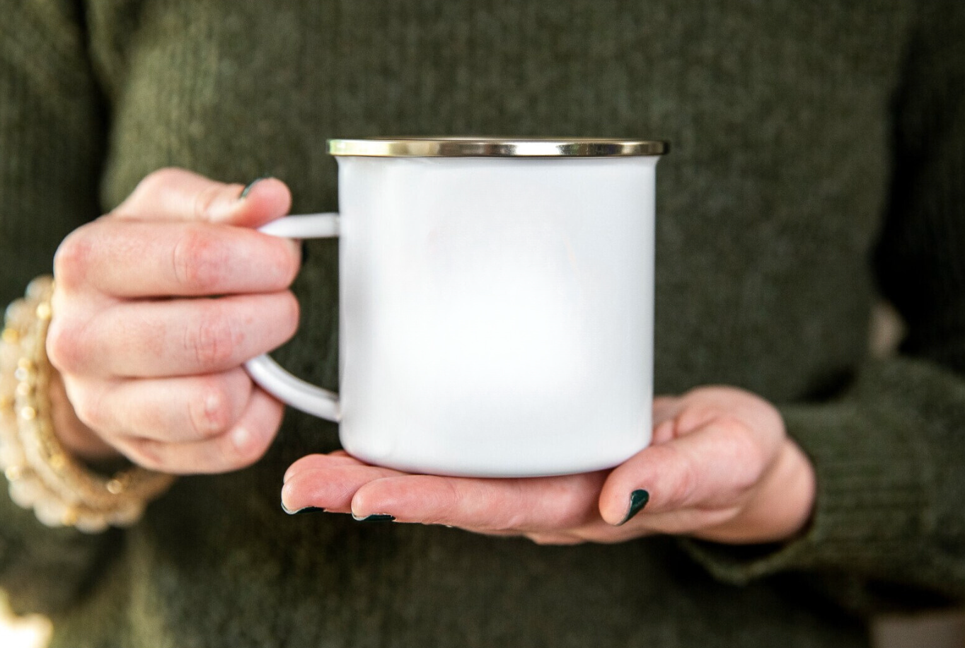 Handwritten Small Enamel Mug