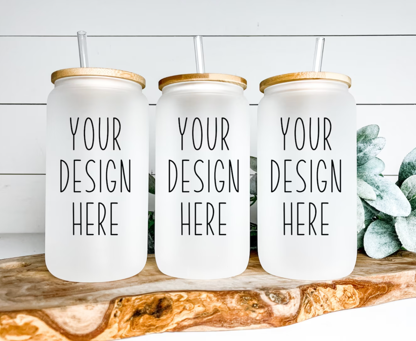 Custom Frosted Glass Cup