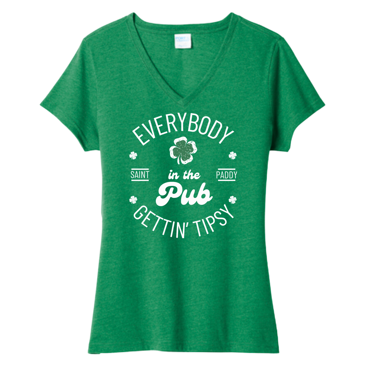 Everybody in the Pub Gettin' Tipsy V-Neck Shirt