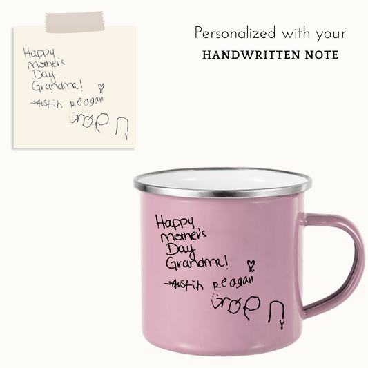 Handwritten Small Enamel Mug