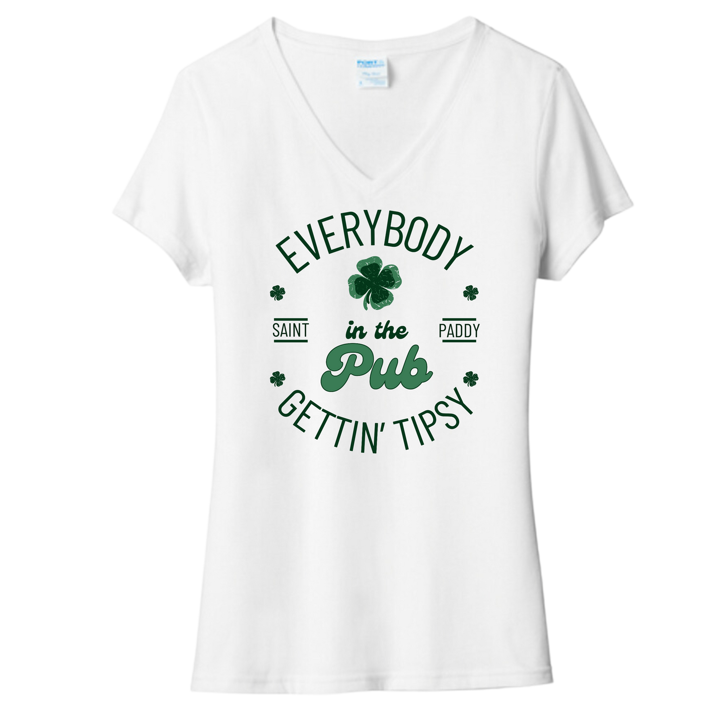 Everybody in the Pub Gettin' Tipsy V-Neck Shirt