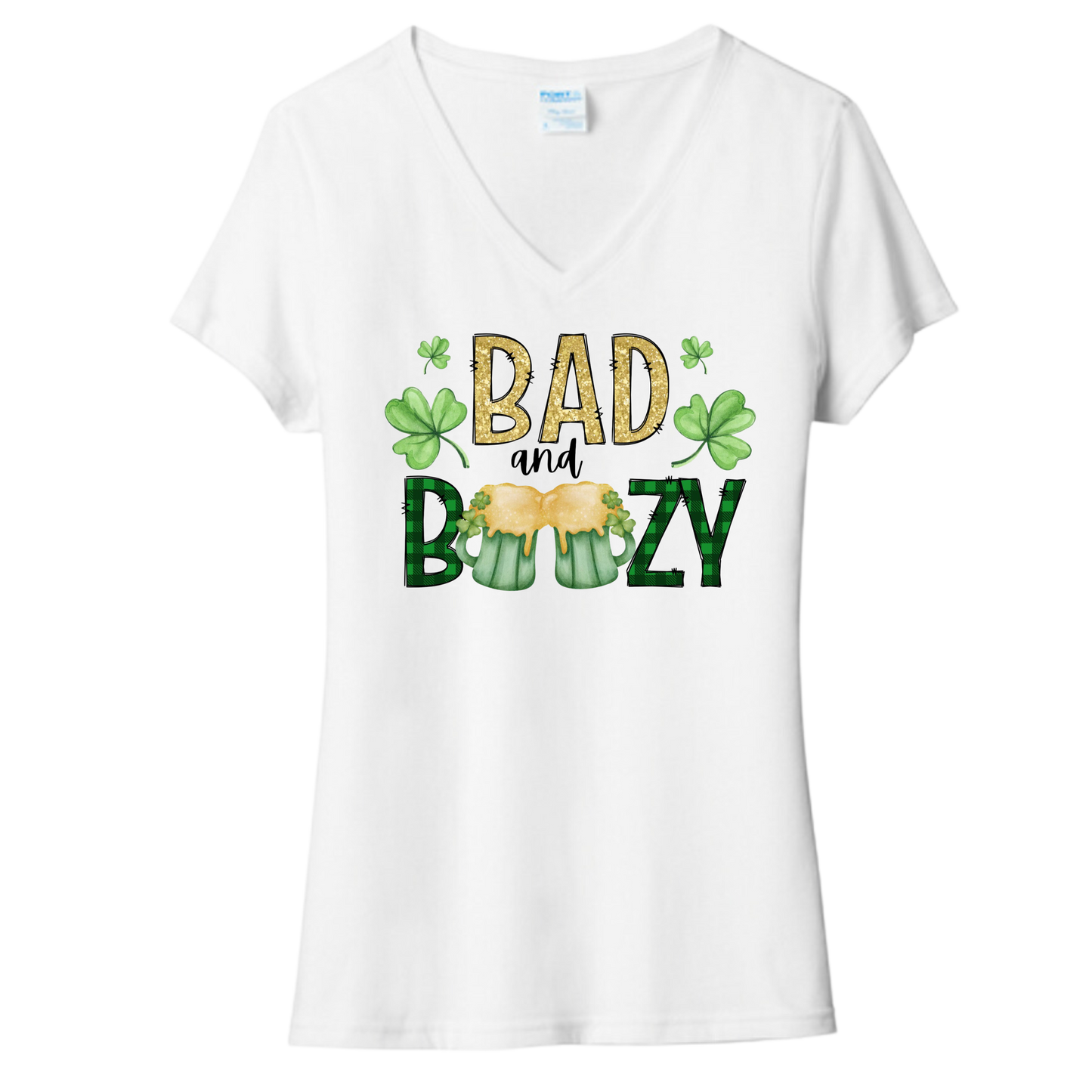 Bad & Boozy V-Neck Shirt