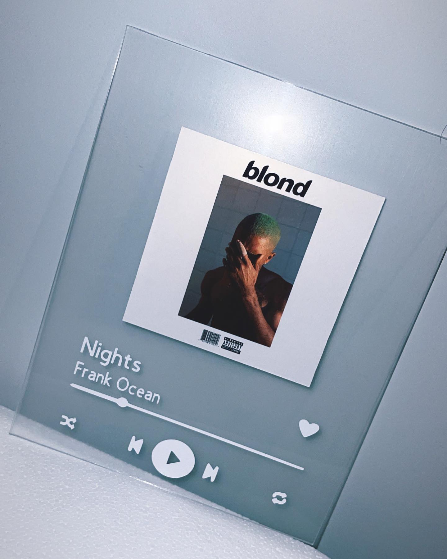 Custom 8x10 Acrylic Spotify Plaque